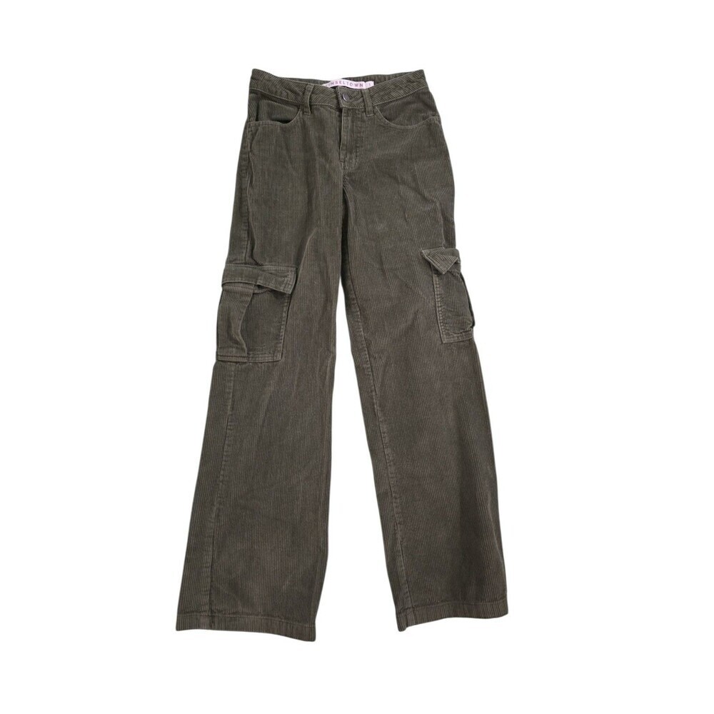 tinseltown jeans Green corduroy Pants Size 1 Women's Wide Leg